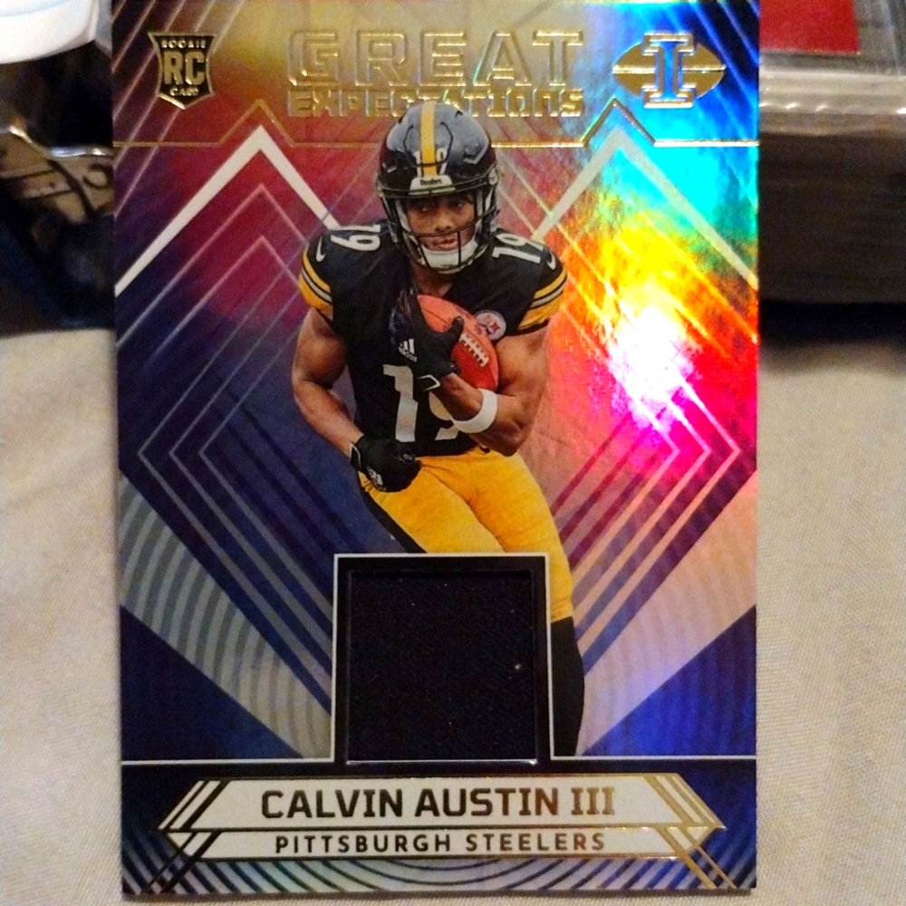 Calvin Austin III ROOKIE MATERIAL GREAT EXPECTATIONS 2022 panini illusions